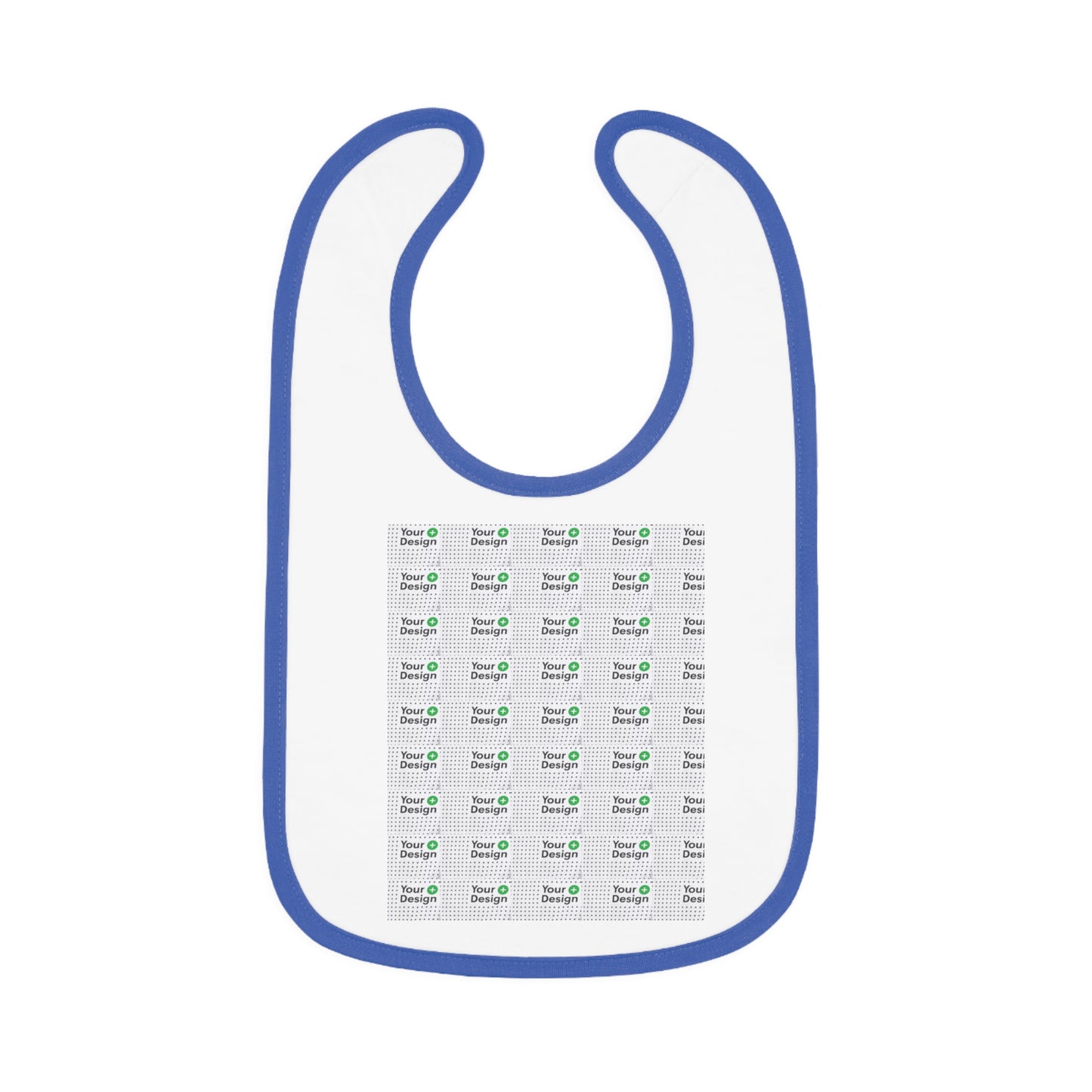 Baby Contrast Trim Jersey Bib
