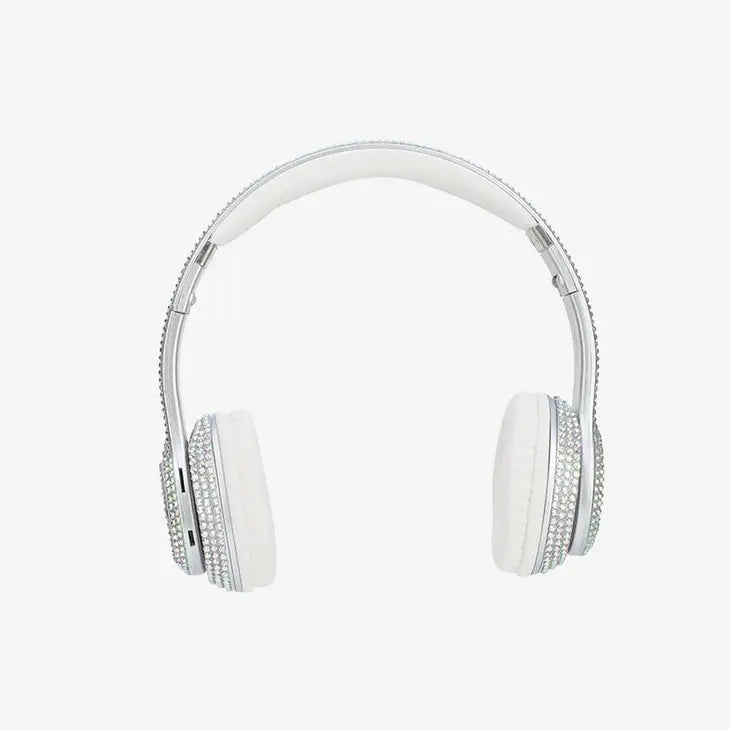 Stereo Bluetooth Head Phones - Iridescent Bling