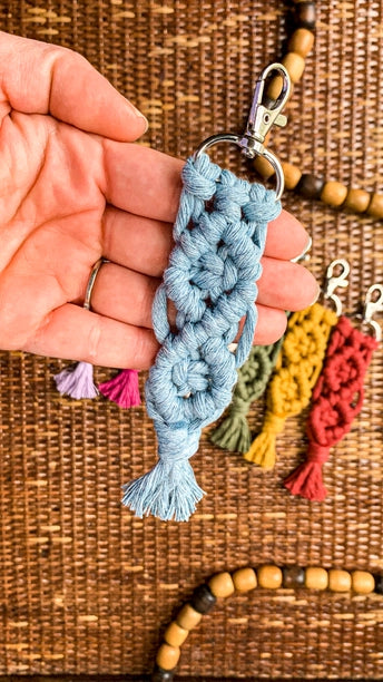Handmade Boho Macrame Keychain