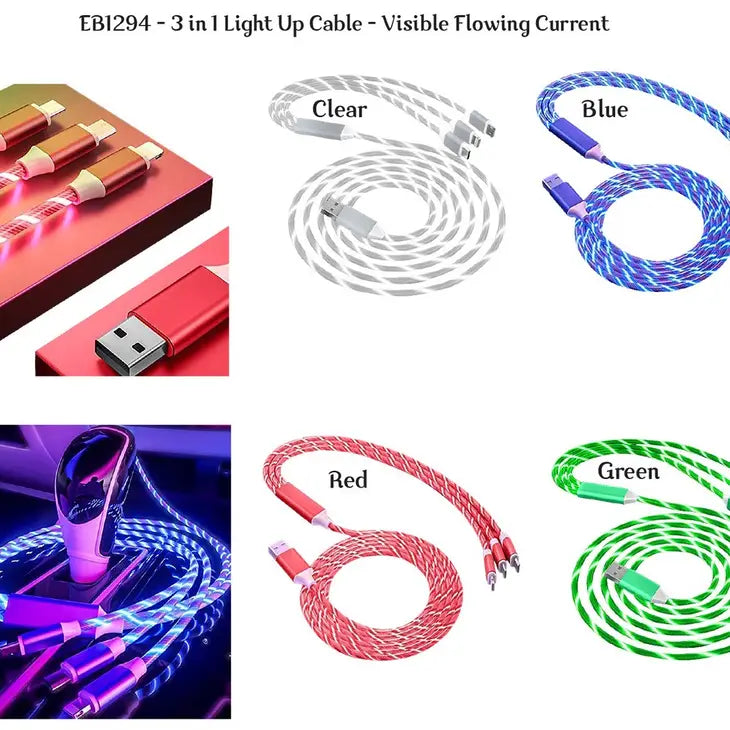 All in One - Flowing Current Light Up Cable