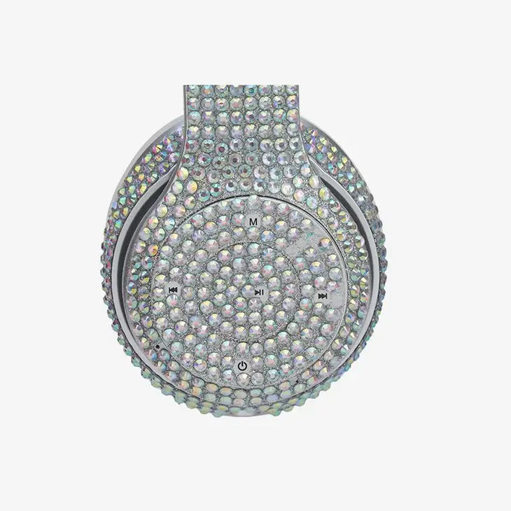 Stereo Bluetooth Head Phones - Iridescent Bling