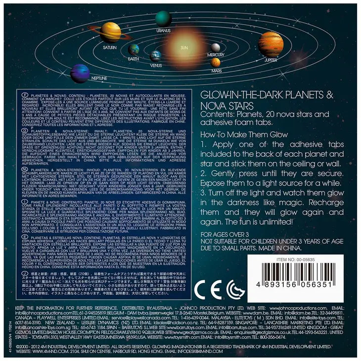 Glow Planets & Nova Stars - Astronomy Space Stem Kit-Kids