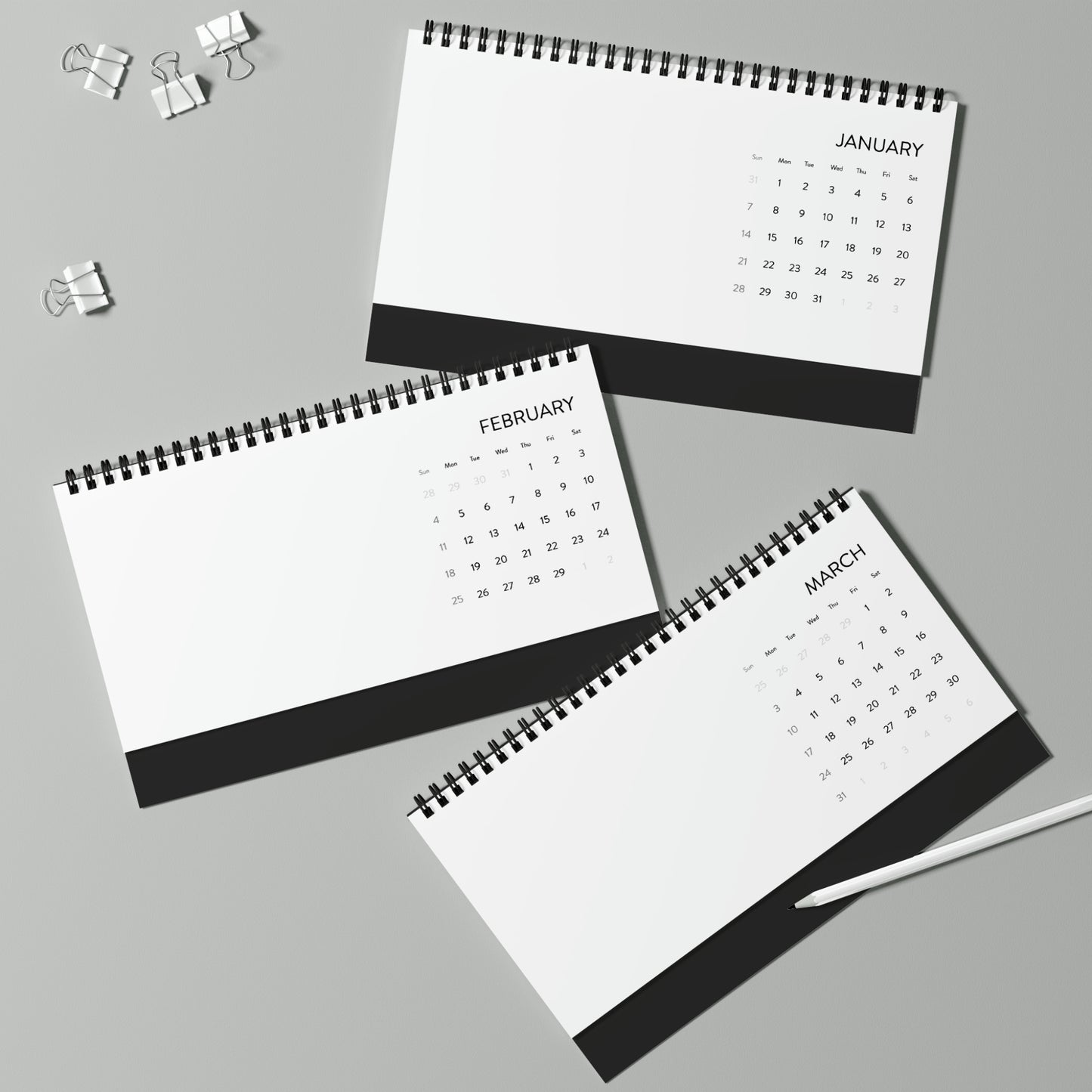 Desktop Calendar (2024 grid)