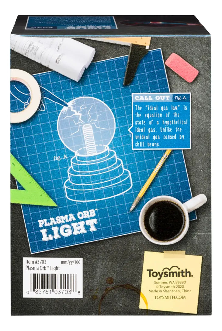 Project Blueprint 6" Plasma Orb Light, Stress Relief