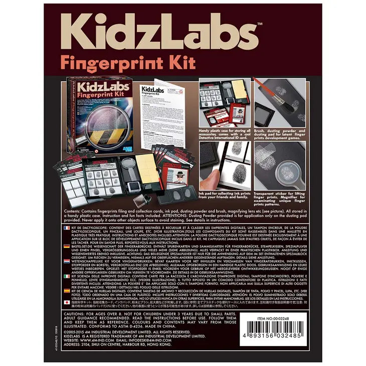 Kidzlabs Fingerprint Kit - Spy Forensic Science Lab