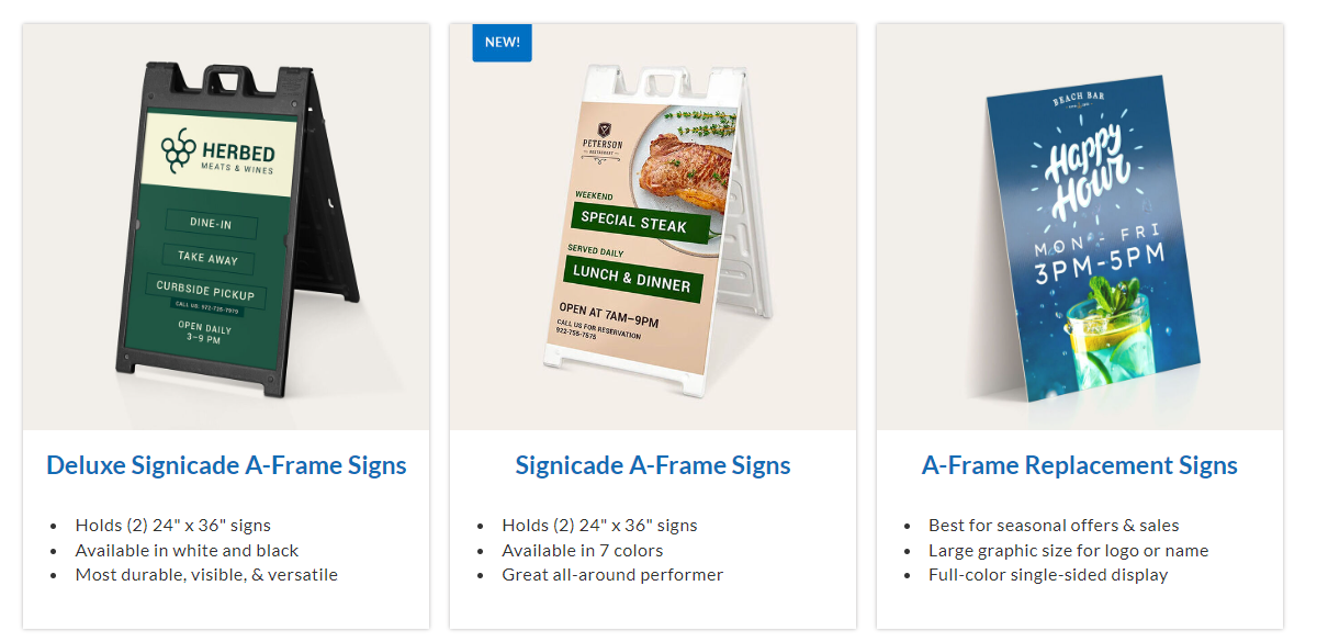 A-Frame Signs