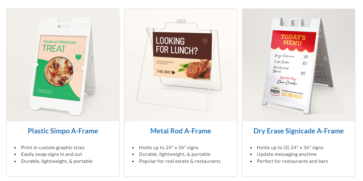 A-Frame Signs