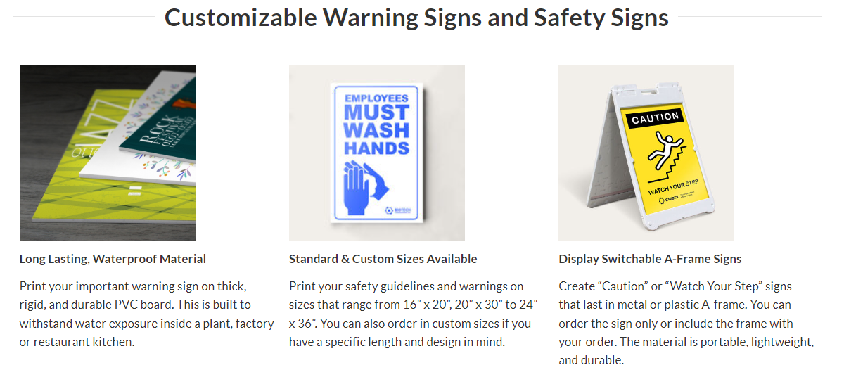 Warning & Safety Signs