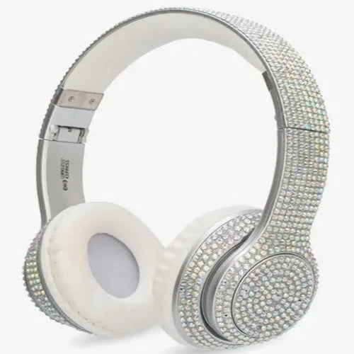 Stereo Bluetooth Head Phones - Iridescent Bling