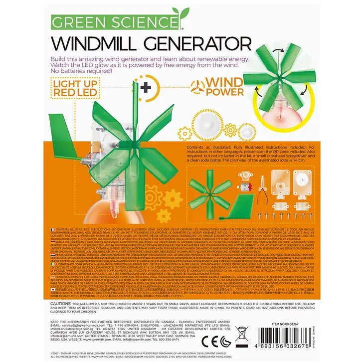 Windmill Generator Diy Stem Science Kit