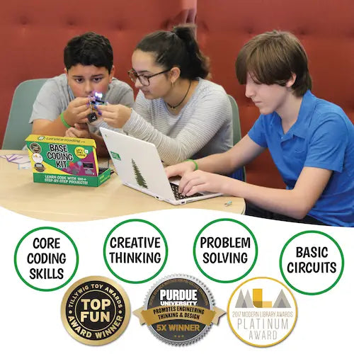 Base Coding Kit | 60 Projects For Kids 8-12+ To Learn Code!