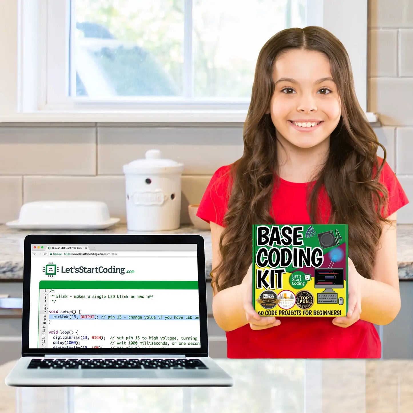 Base Coding Kit | 60 Projects For Kids 8-12+ To Learn Code!
