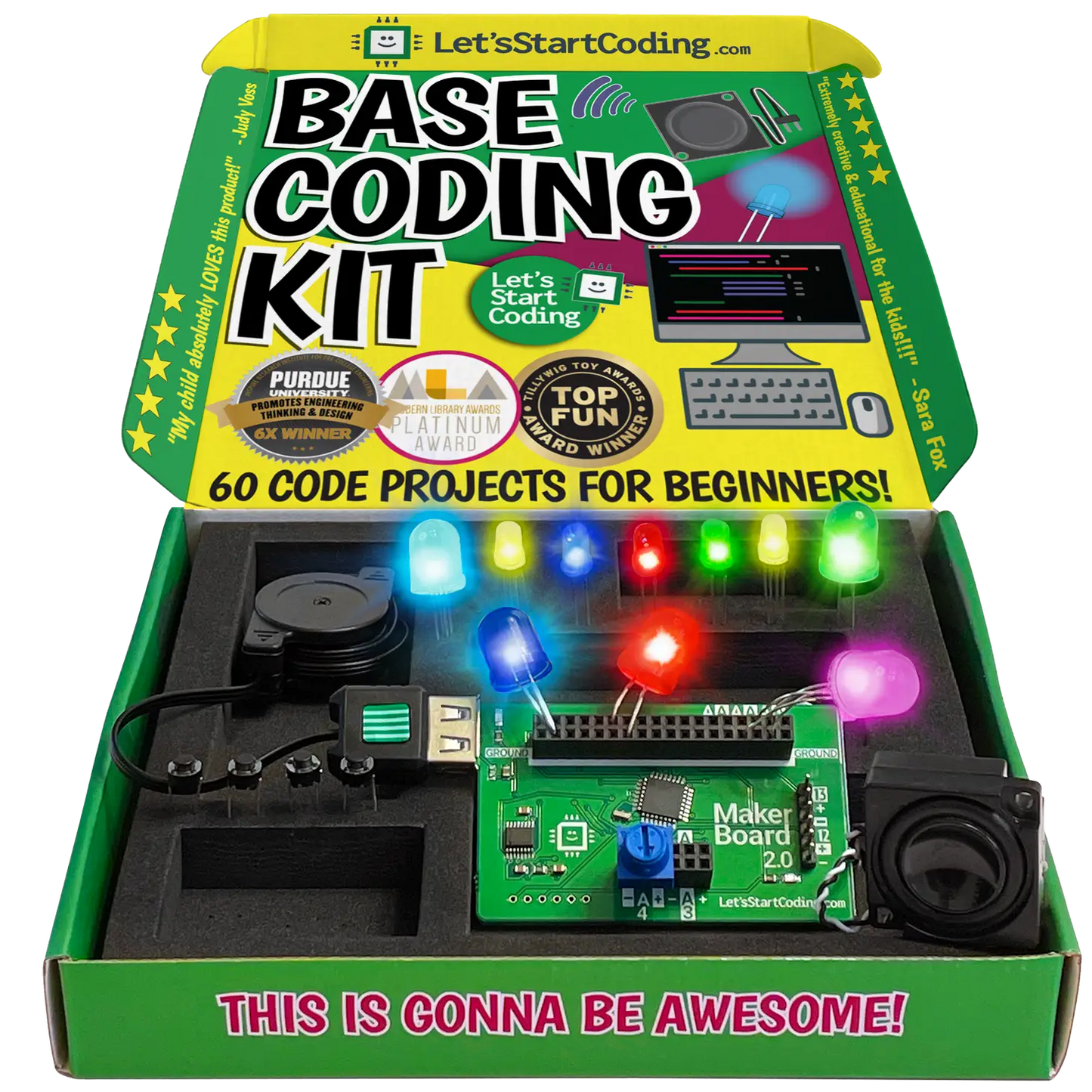 Base Coding Kit | 60 Projects For Kids 8-12+ To Learn Code!
