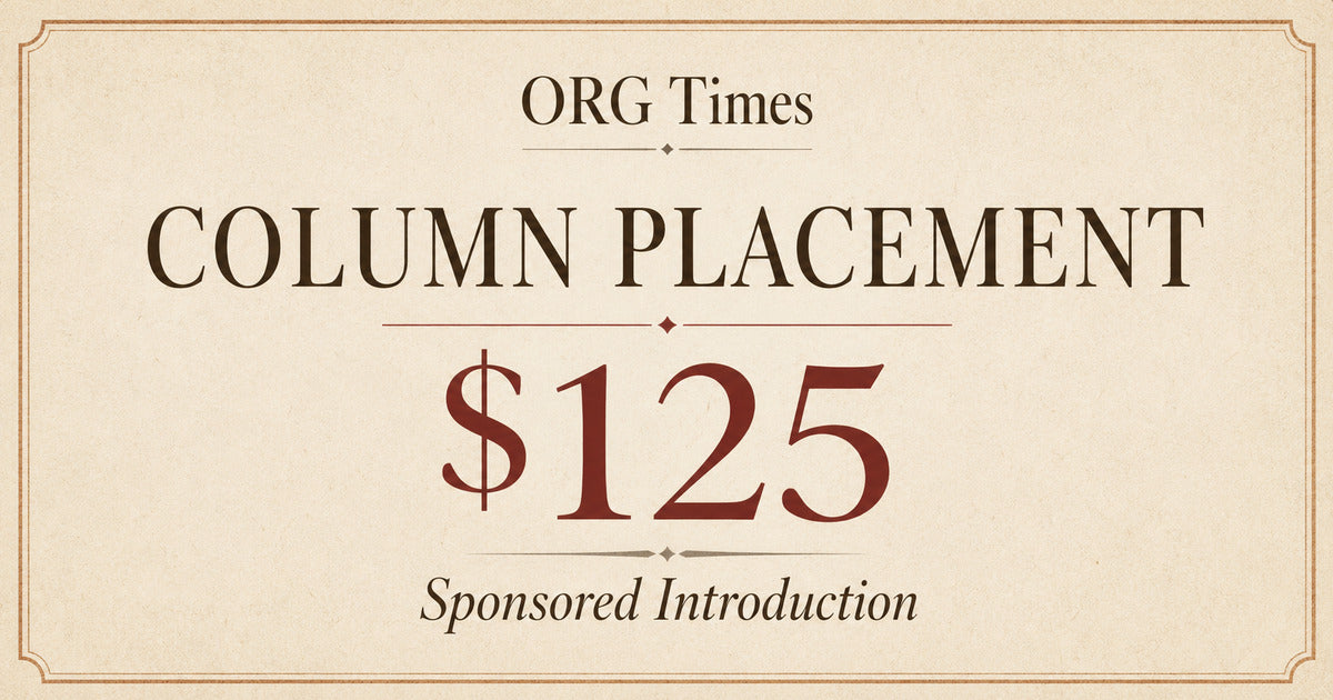ORG Times — Column Placement